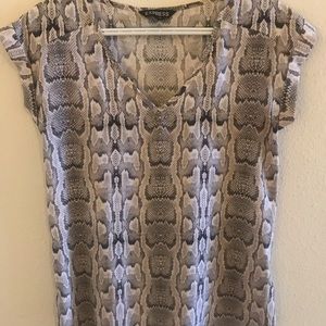 Express Women’s Snakeskin Print Shirt XS